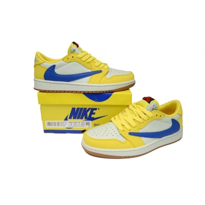 BMLIN Jordan 1 Retro Low OG SP Travis Scott Canary,DZ4137-700 02