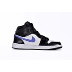 OG Jordan 1 Mid Black Racer Blue White,554725-084