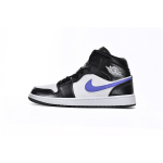 OG Jordan 1 Mid Black Racer Blue White,554725-084