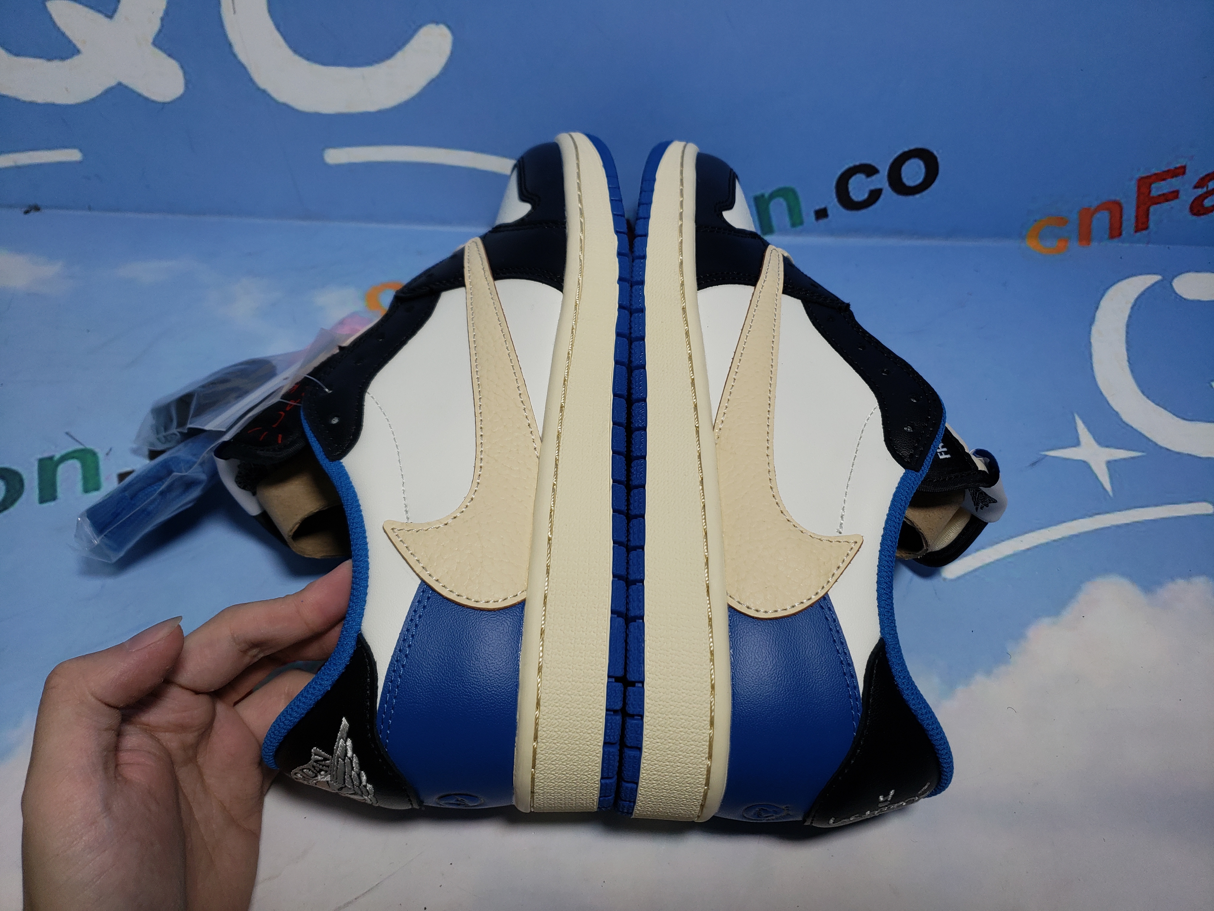 💯FREE SHIPPING | Air Jordan 1 Low Travis Scott x Fragment Design,DM7866-140