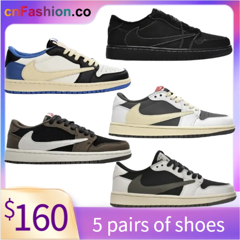 Only $160 | Five pairs of Jordan 1 Travis Scott