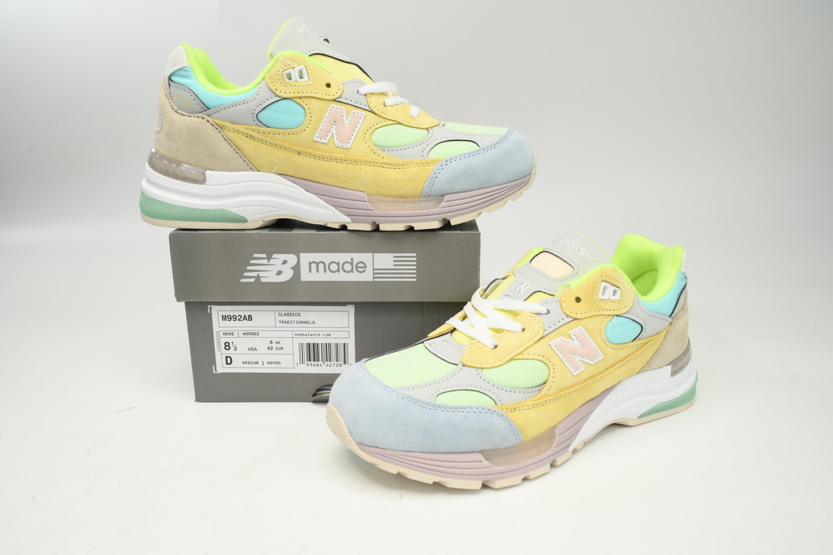 OG New Balance 992 Yellow Green Powder M992AB