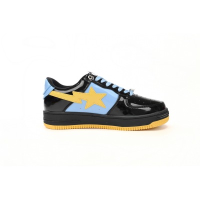 Special Sale A Bathing Ape Bape Sta Low Black, Blue, And Yellow 1H20 191 046 01