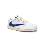Special Sale Travis Scott x Air Jordan 1 Low White Blue  DH68369-186