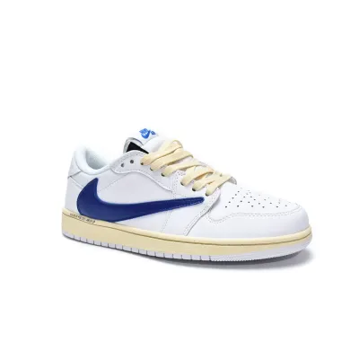 Special Sale Travis Scott x Air Jordan 1 Low White Blue  DH68369-186 01