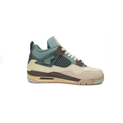 OG KNCW KNCW x Air Jordan 4 Retro Blue Grey Brown 01