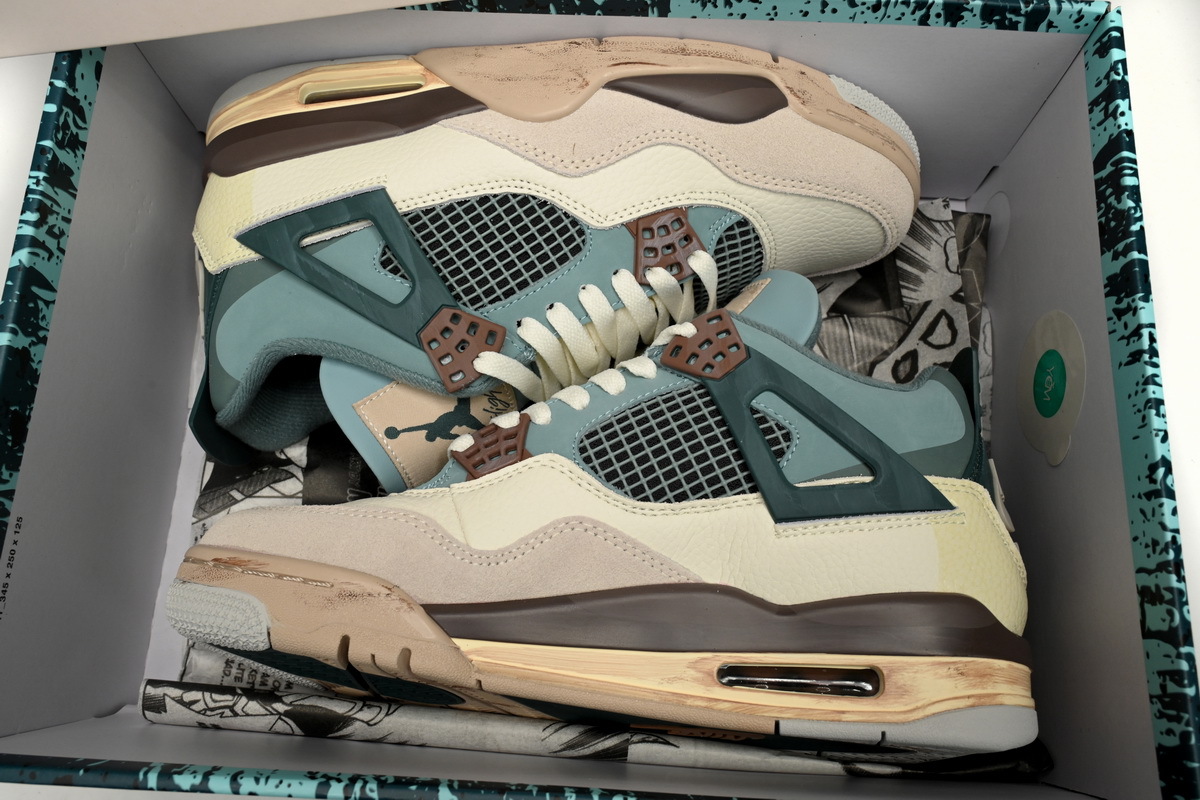 OG KNCW KNCW x Air Jordan 4 Retro Blue Grey Brown