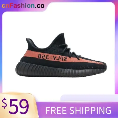 💯FREE SHIPPING | Yeezy Boost 350 V2 Core Black Red 01