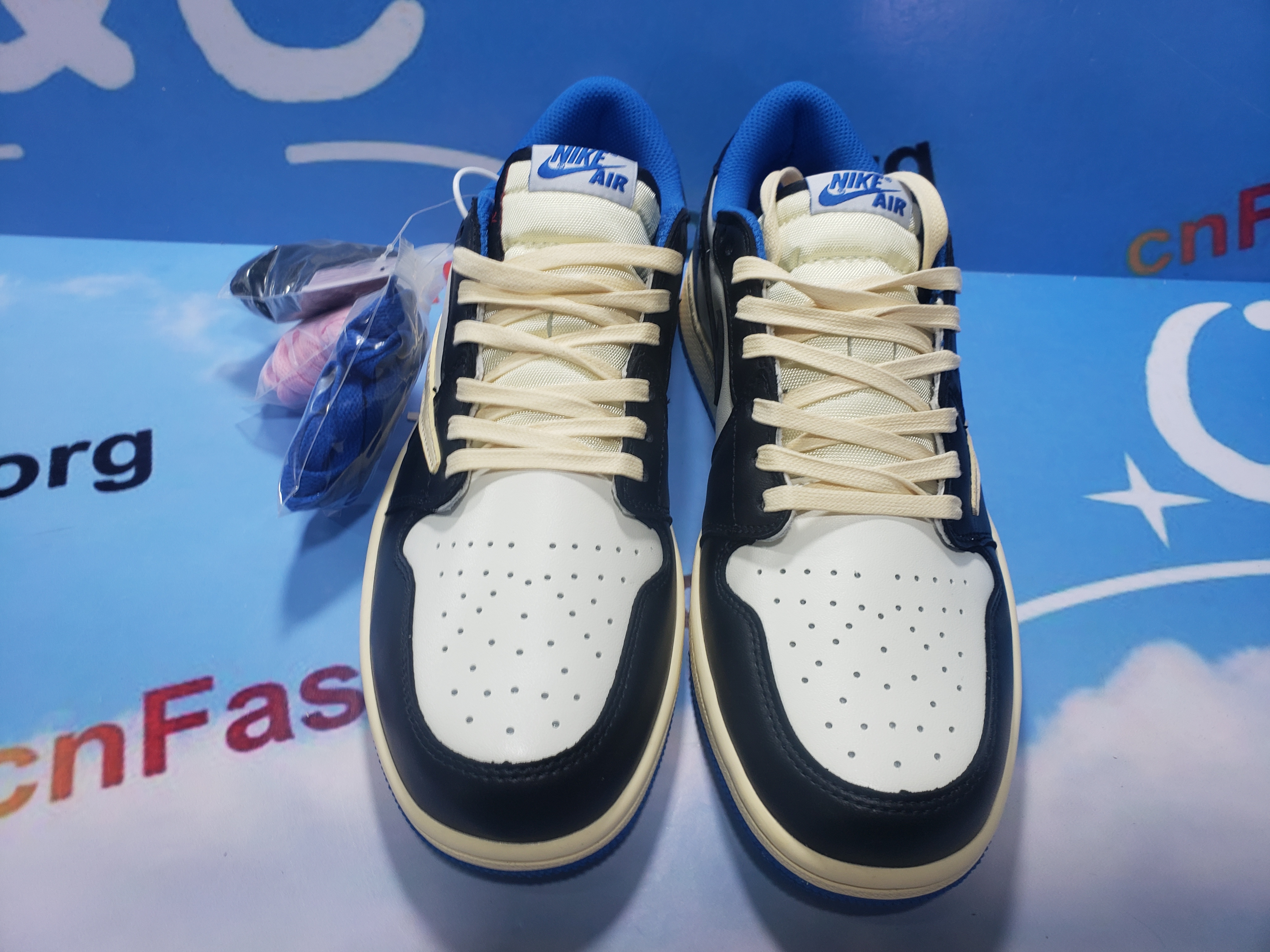 [Free Shipping] PKGoden Air Jordan 1 Low Travis Scott x Fragment Design,DM7866-140