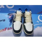 [Free Shipping] PKGoden Air Jordan 1 Low Travis Scott x Fragment Design,DM7866-140