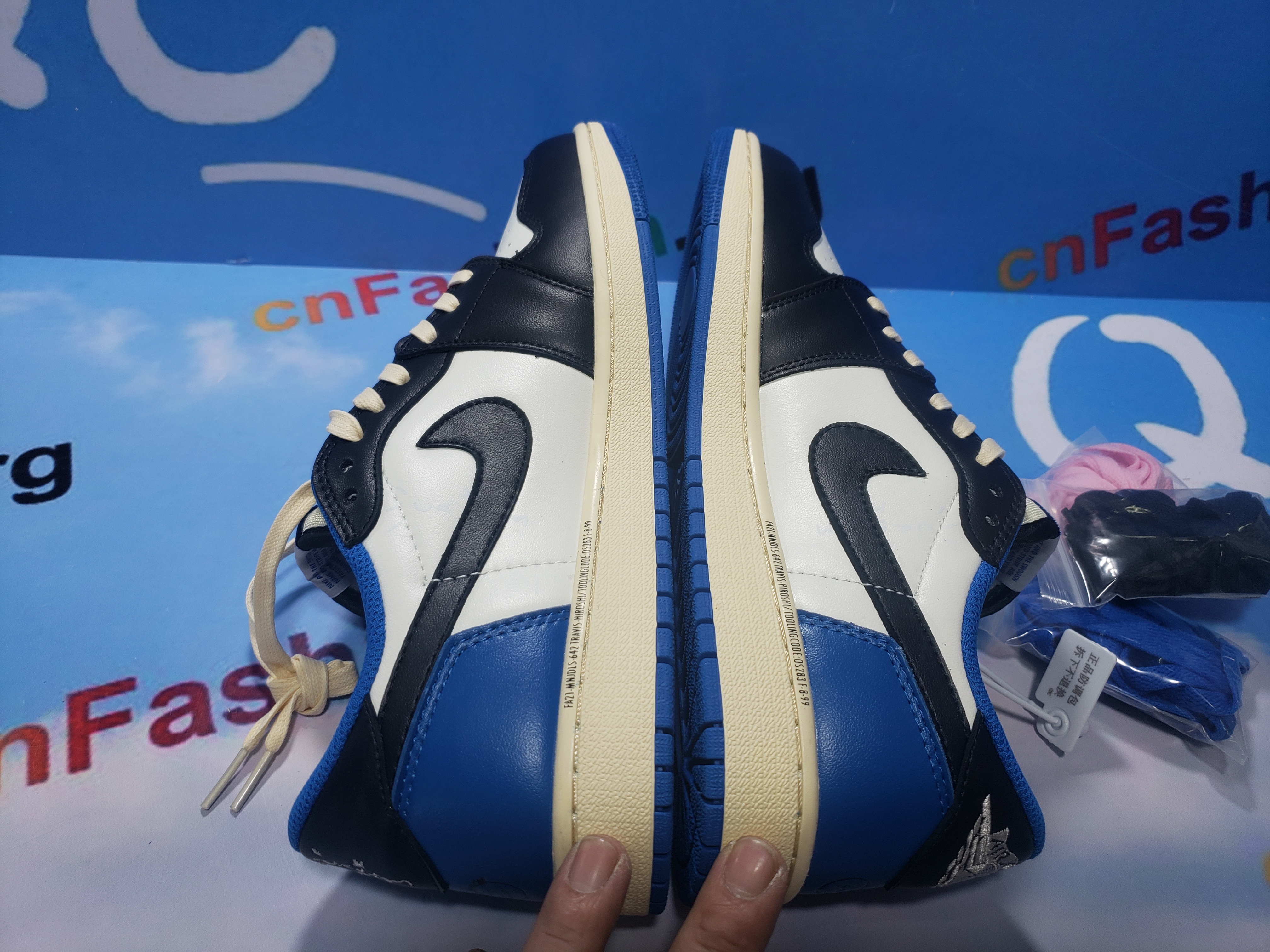 [Free Shipping] PKGoden Air Jordan 1 Low Travis Scott x Fragment Design,DM7866-140