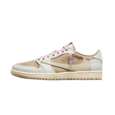 PKGoden Jordan 1 Low OG Sail Shy Pink Travis Scott,DM7866-106 01
