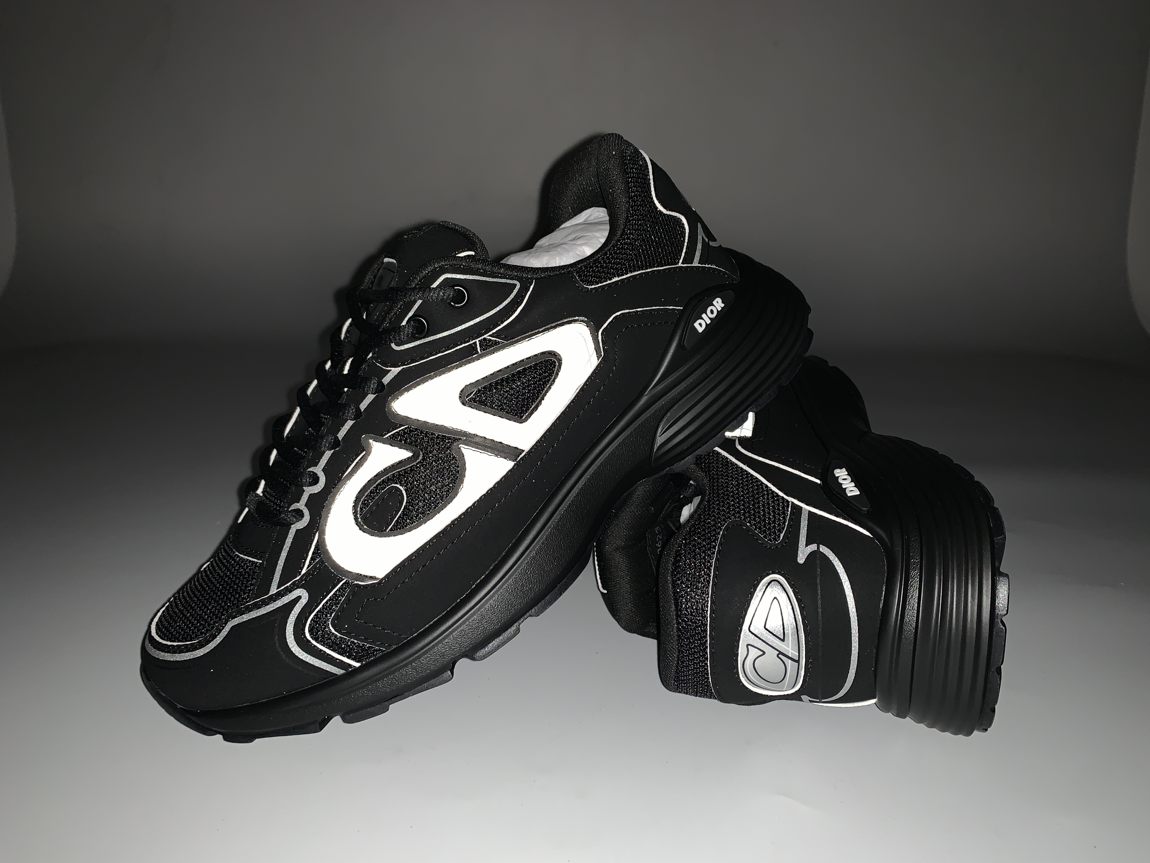 PKGoden Dior B30 Light Grey Sneakers New Reflective 3SN27ZIR-16536