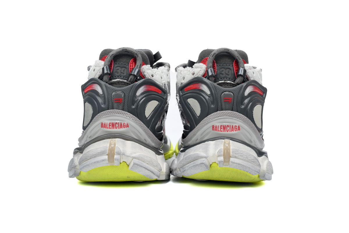 PKGoden Balenciaga 7th Runner White Black and Red 677402 W3RB2 9167