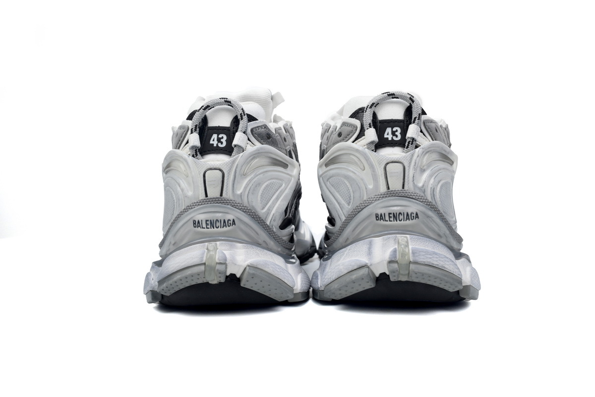 PKGoden Balenciaga 7th Runner White Black Gray 677402 W3RB2 9012
