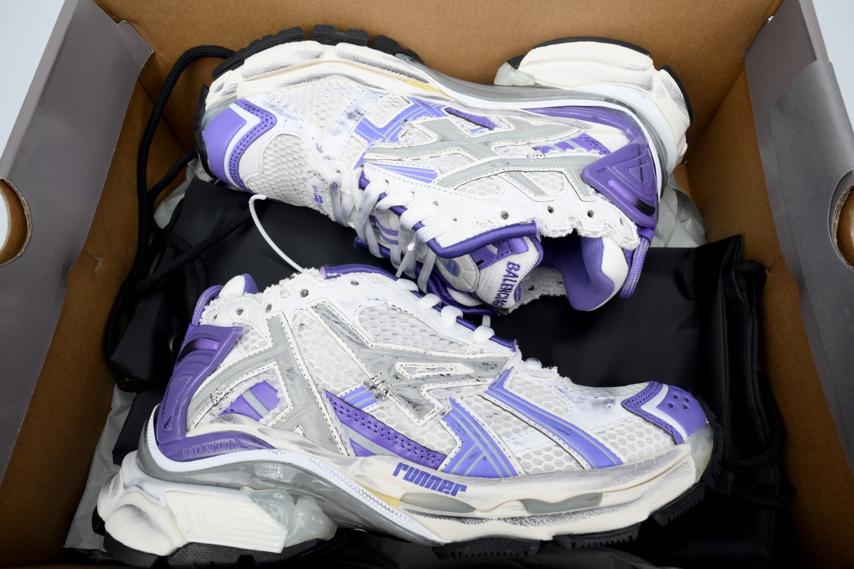 PKGoden Balenciaga 7th Runner White Purple 677402 W3RB2 5901