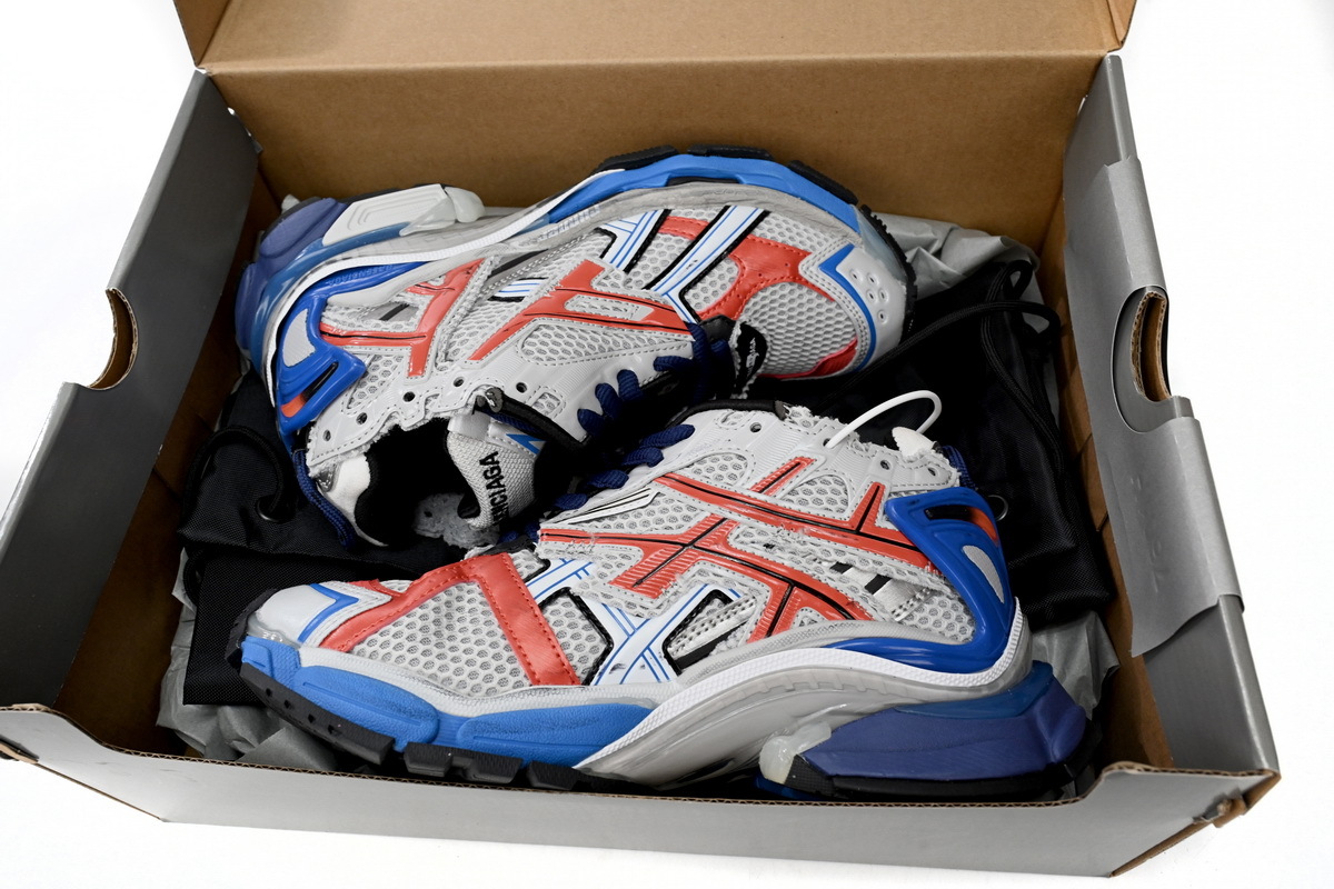 PKGoden Balenciaga 7th Runner White Blue Orange 677402 W3RB6 1264