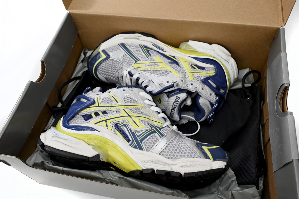 PKGoden Balenciaga 7th Runner Bai Huang Lan 677402 W3RB5 9174