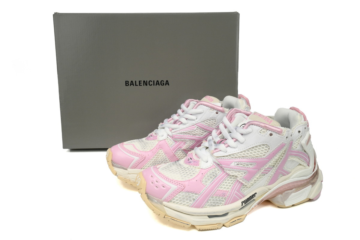 PKGoden Balenciaga 7th Runner White Pink 677403W3RB39059
