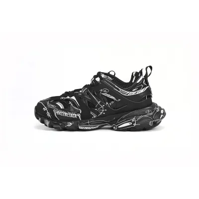PKGoden Balenciaga  3rd Tess S.Black Black-And-White Painting 542023 W3SR2 2315 01