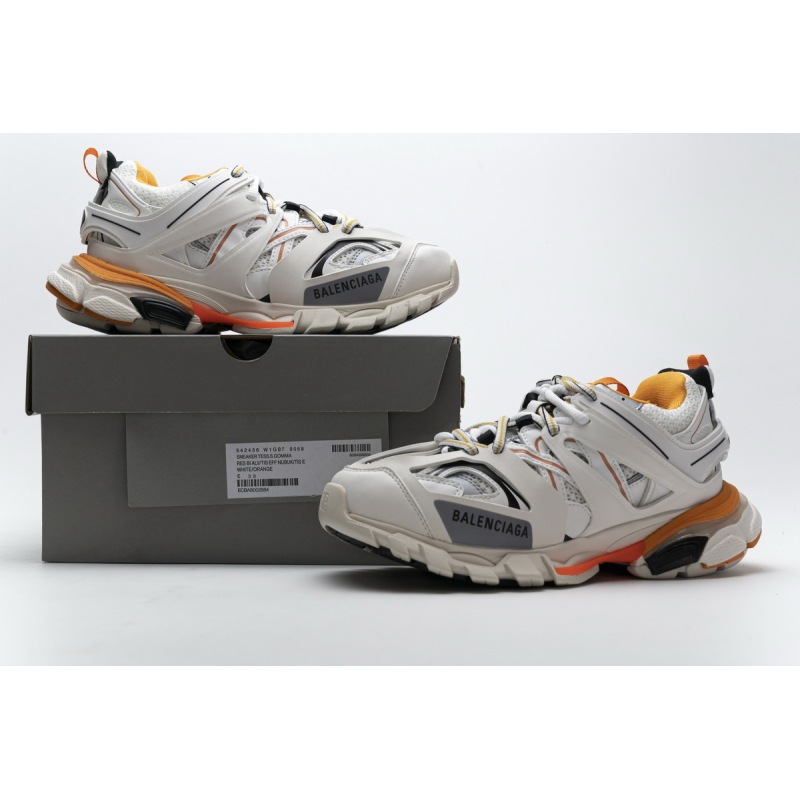 PKGoden Balenciaga 3rd LED Tess S.White Orange 542436 W1GB7 9059