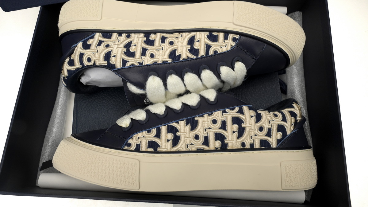 PKGoden Dior B33 Denim Tears Sneakers Release Deep Dlue Relief 3SN272 ZIR1 6536