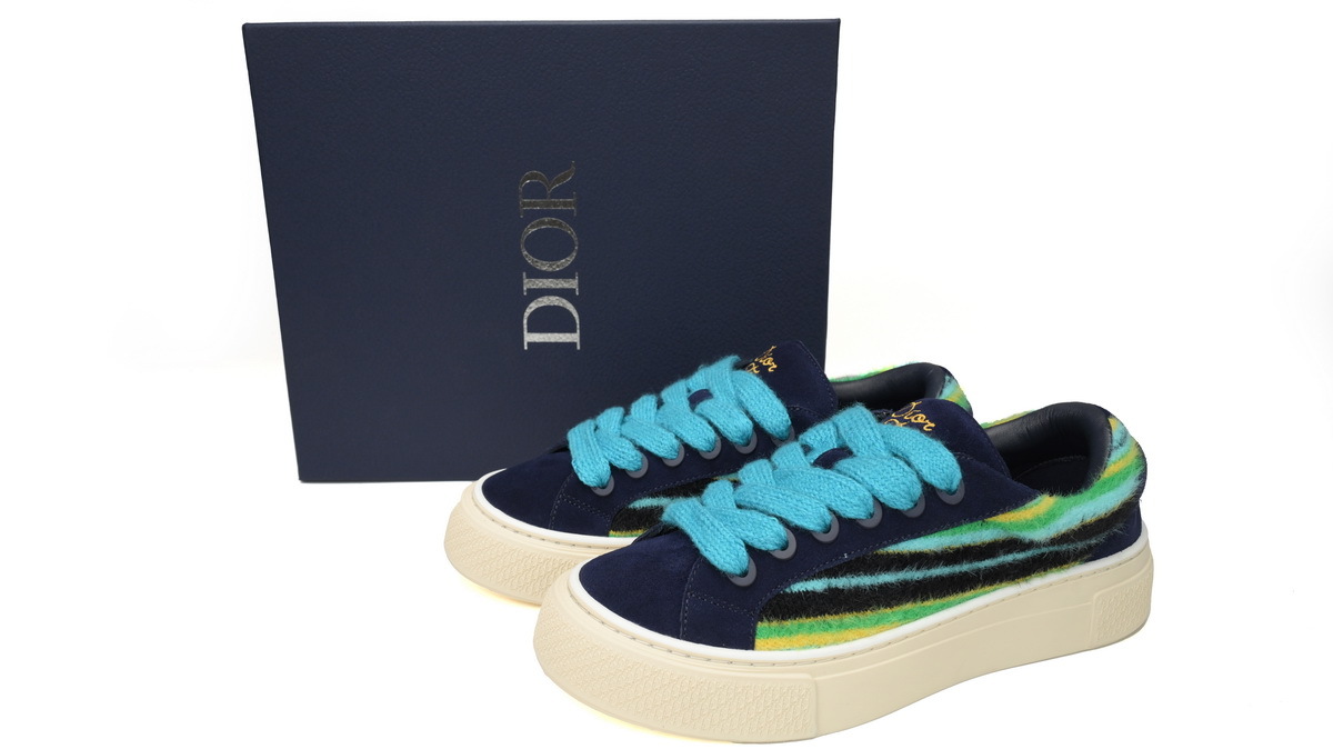 PKGoden Dior B33 Denim Tears Sneakers Release Navy Dlue Stripes  3SN272 ZIR1 6536