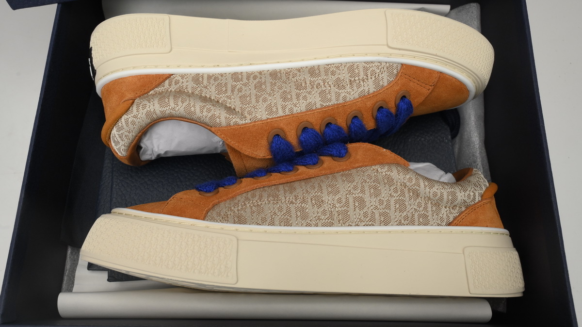 PKGoden Dior B33 Denim Tears Sneakers Release Brown Blue 3SN272 ZIR1 6536