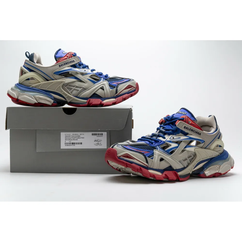 PKGoden Balenciaga 4th Track 2 Sneaker Beige Blue 570391 W2GN2 8570