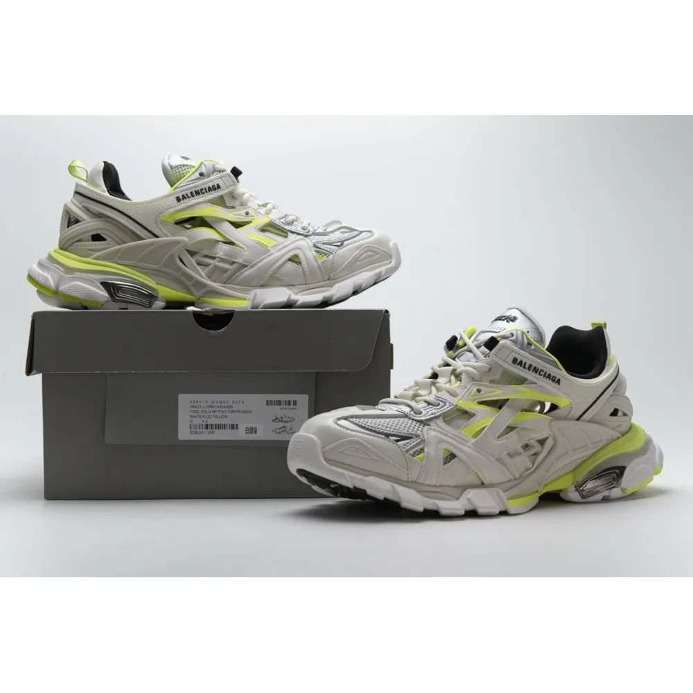 PKGoden Balenciaga 4th Track 2 Sneaker White Fluo Yellow 568515 W2ON3 9073