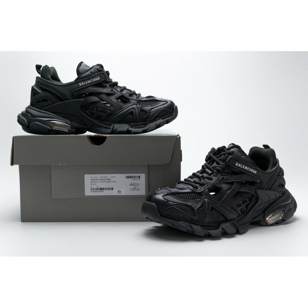 PKGoden Balenciaga 4th Track 2 Sneaker Black 570391 W2GN1 1000