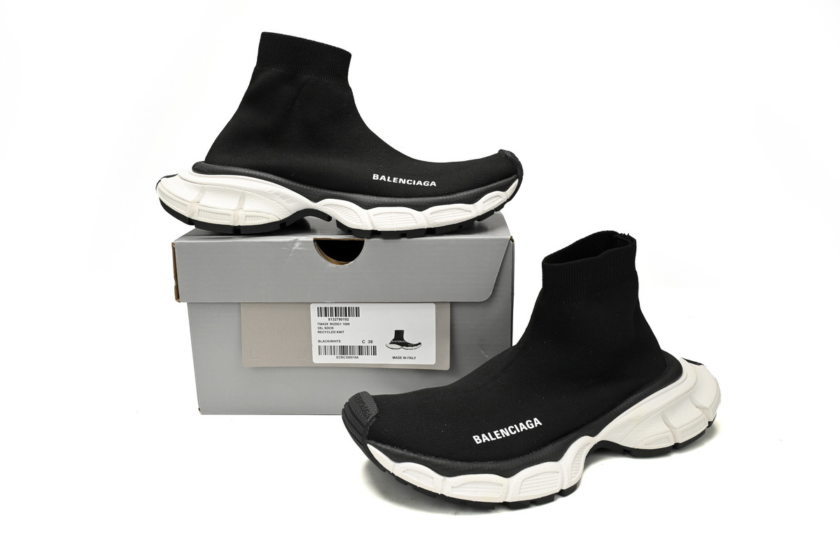 PKGoden Balenciaga socks Sneaker Purple Black And White 758429 W2DG1 1090