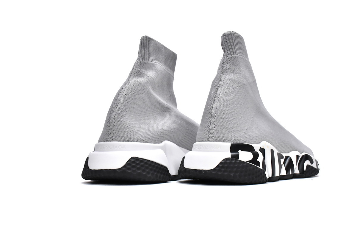 PKGoden Balenciaga socks Sneaker Speed Grey black letters