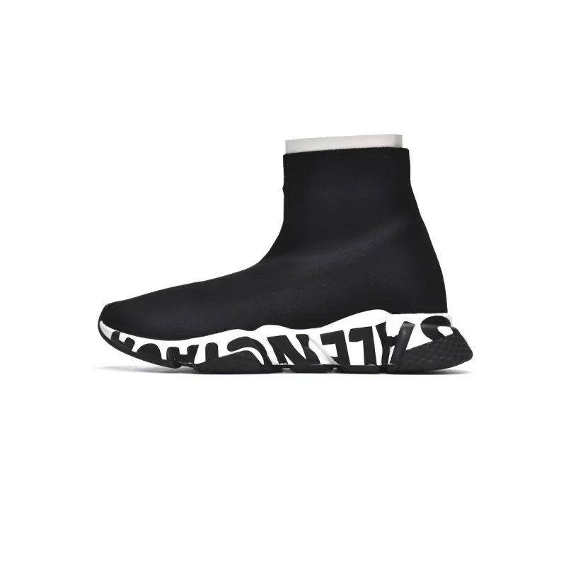 PKGoden Balenciaga socks Sneaker Speed Black black letters