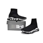 PKGoden Balenciaga socks Sneaker Speed Black black letters