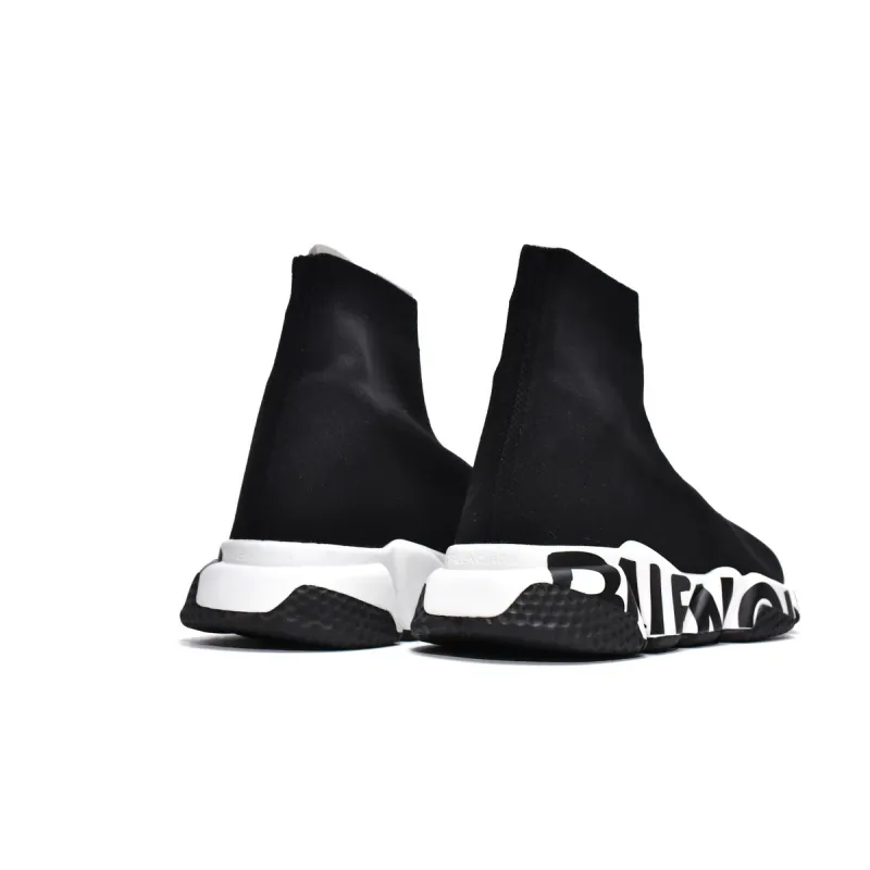 PKGoden Balenciaga socks Sneaker Speed Black black letters