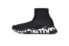 PKGoden Balenciaga socks Sneaker Speed Black white letters