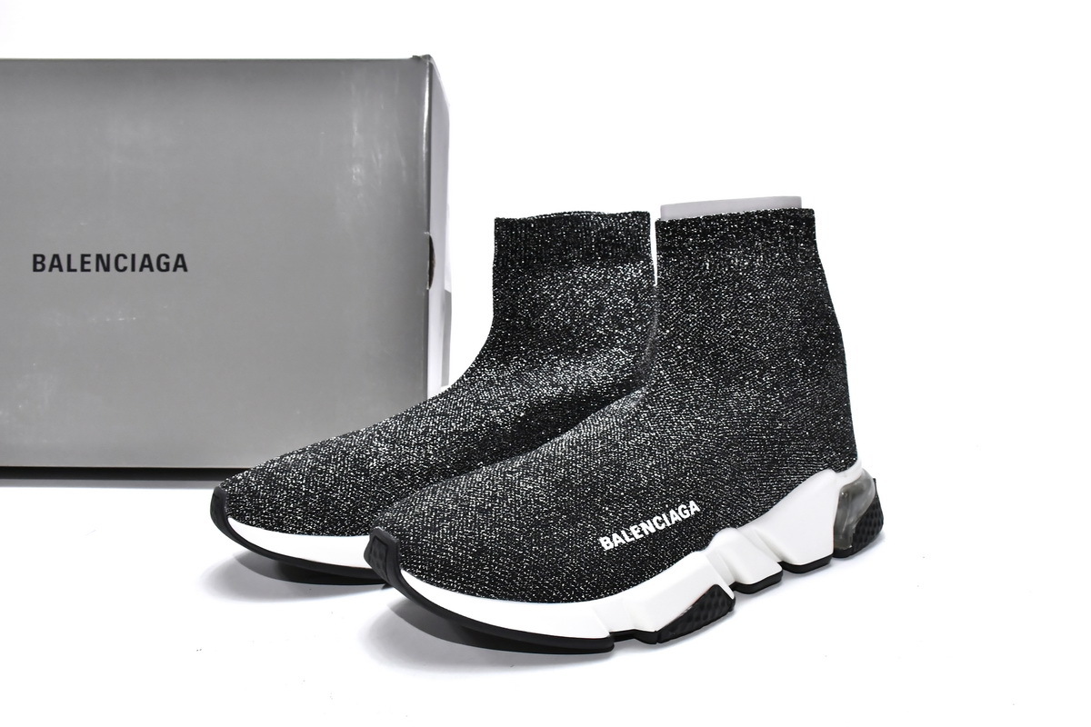 PKGoden Balenciaga socks Sneaker Speed Trainer Silver