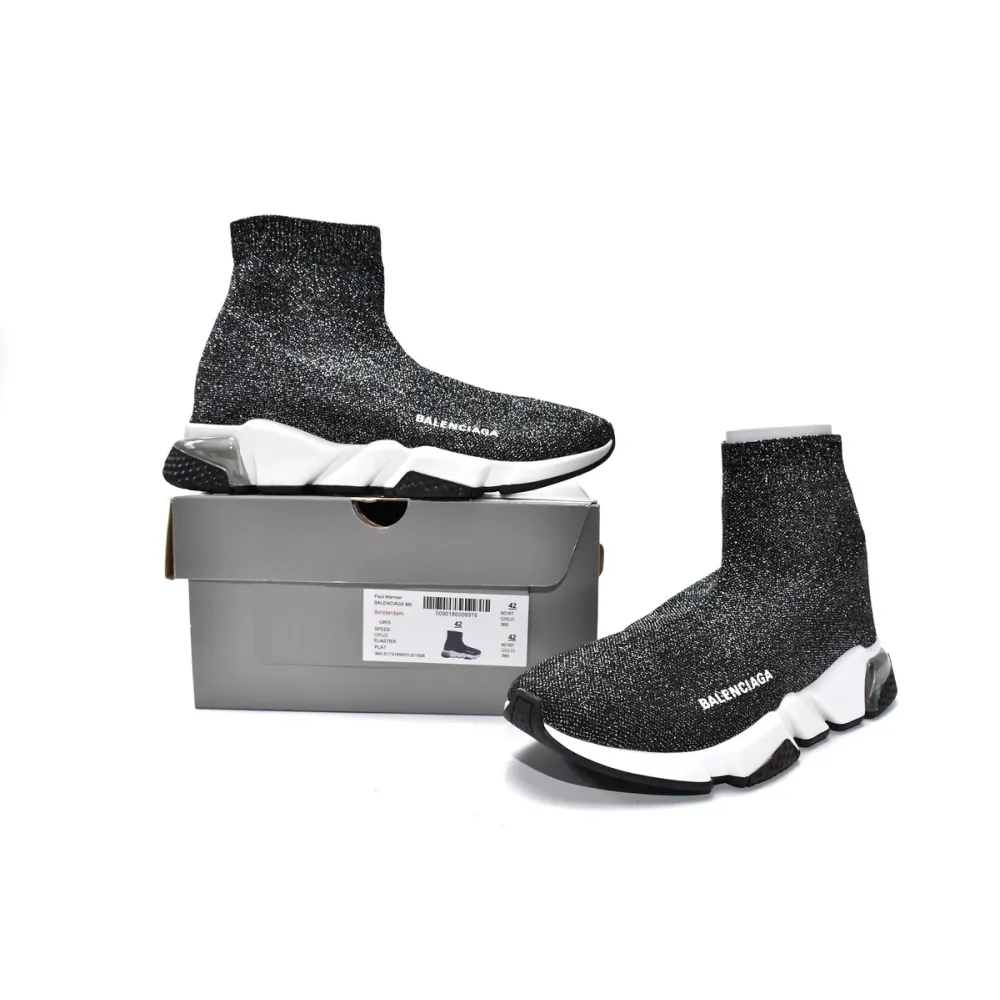 PKGoden Balenciaga socks Sneaker Speed Trainer Silver