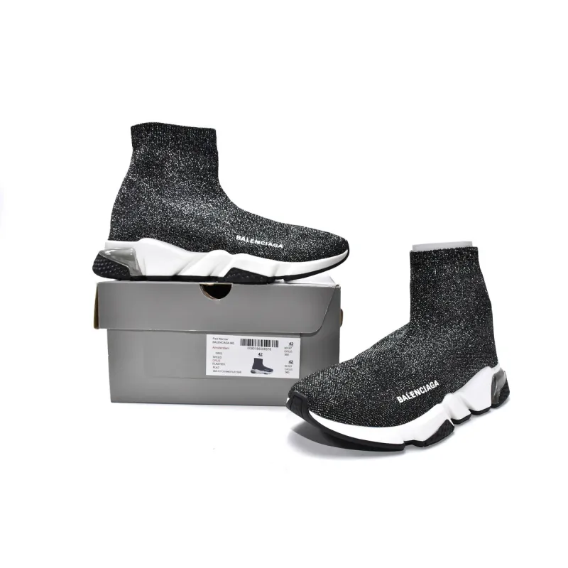 PKGoden Balenciaga socks Sneaker Speed Trainer Silver