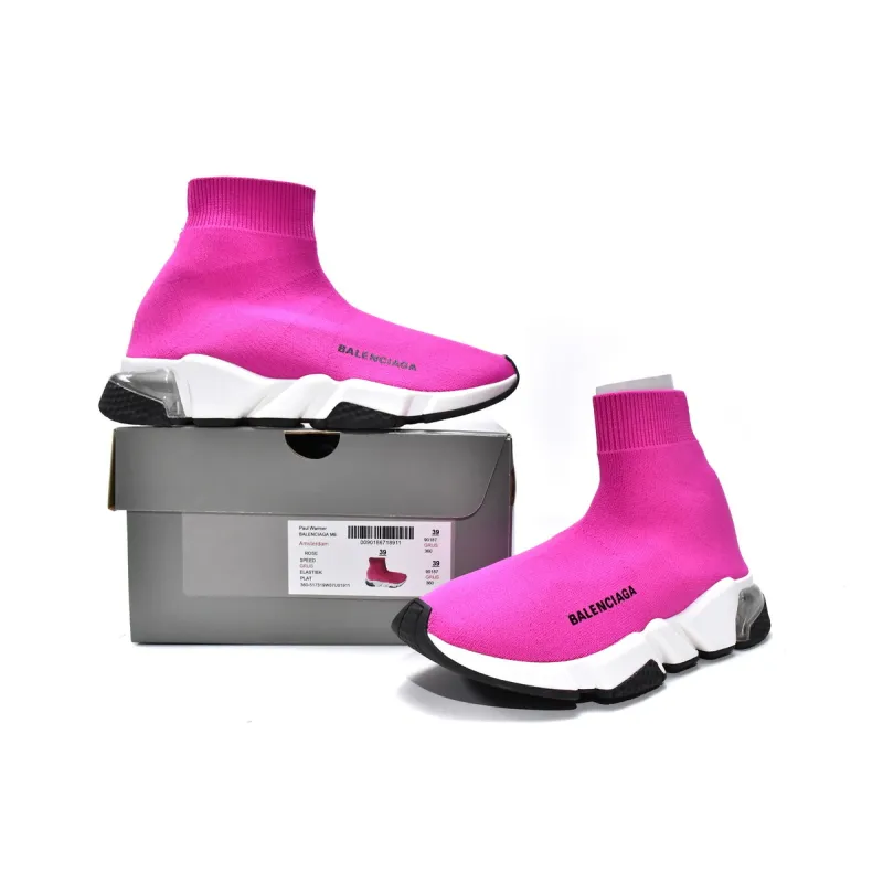 PKGoden Balenciaga socks Sneaker Speed Trainer Rose Red
