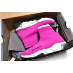 PKGoden Balenciaga socks Sneaker Speed Trainer Rose Red