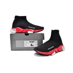 PKGoden Balenciaga socks Sneaker Speed Trainer Black Red