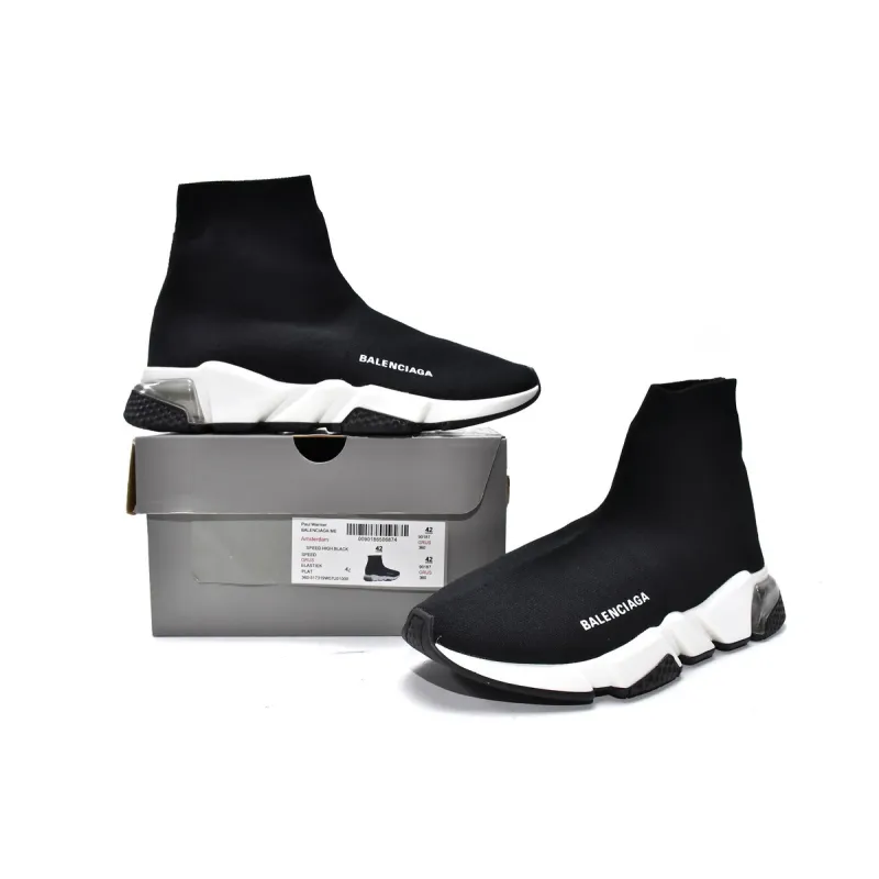 PKGoden Balenciaga socks Sneaker Speed Trainer Black White