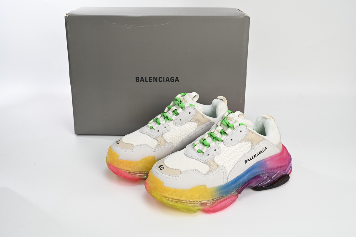 PKGoden Balenciaga Triple S Rainbow 544351 W09E1 1895