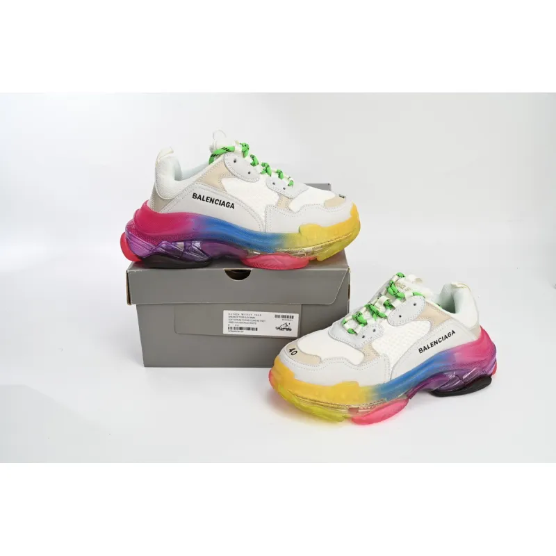 PKGoden Balenciaga Triple S Rainbow 544351 W09E1 1895