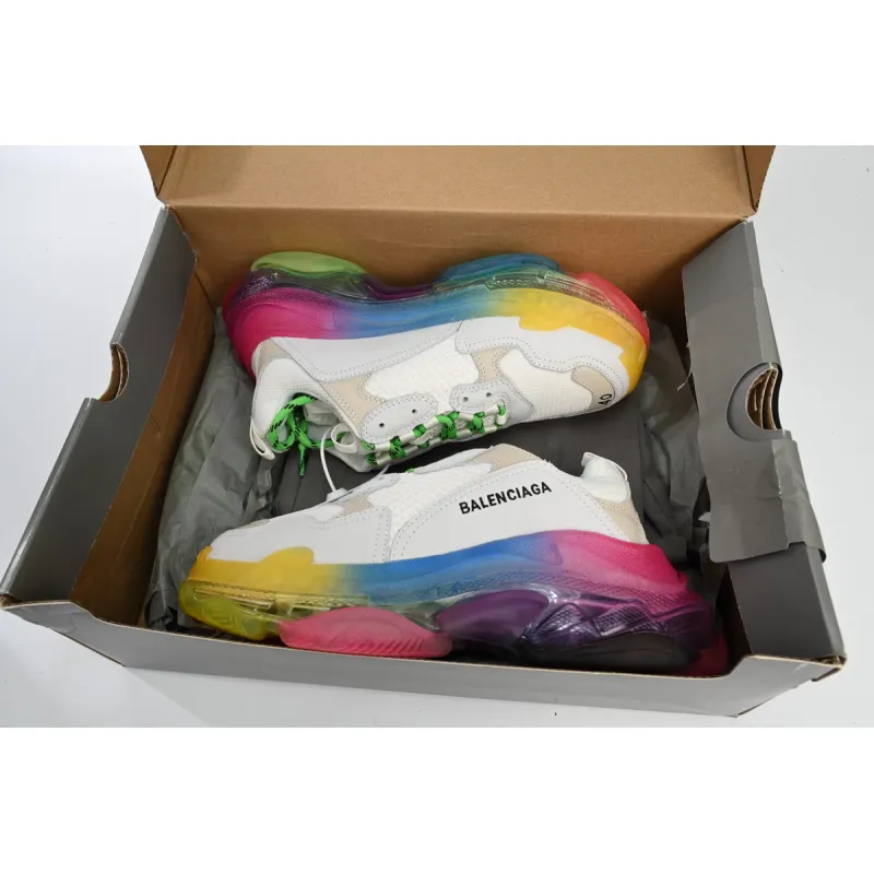 PKGoden Balenciaga Triple S Rainbow 544351 W09E1 1895