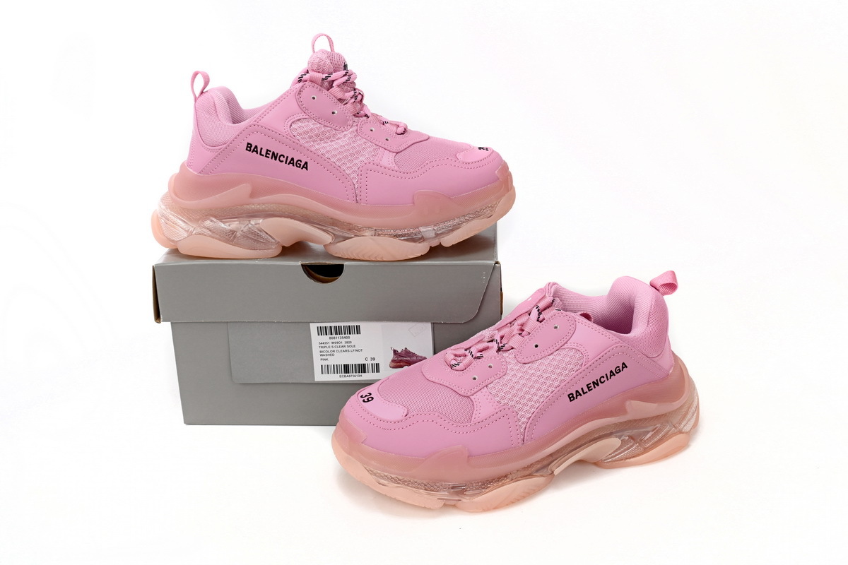 PKGoden Balenciaga Triple S  Pink 544351 W09O1 3820