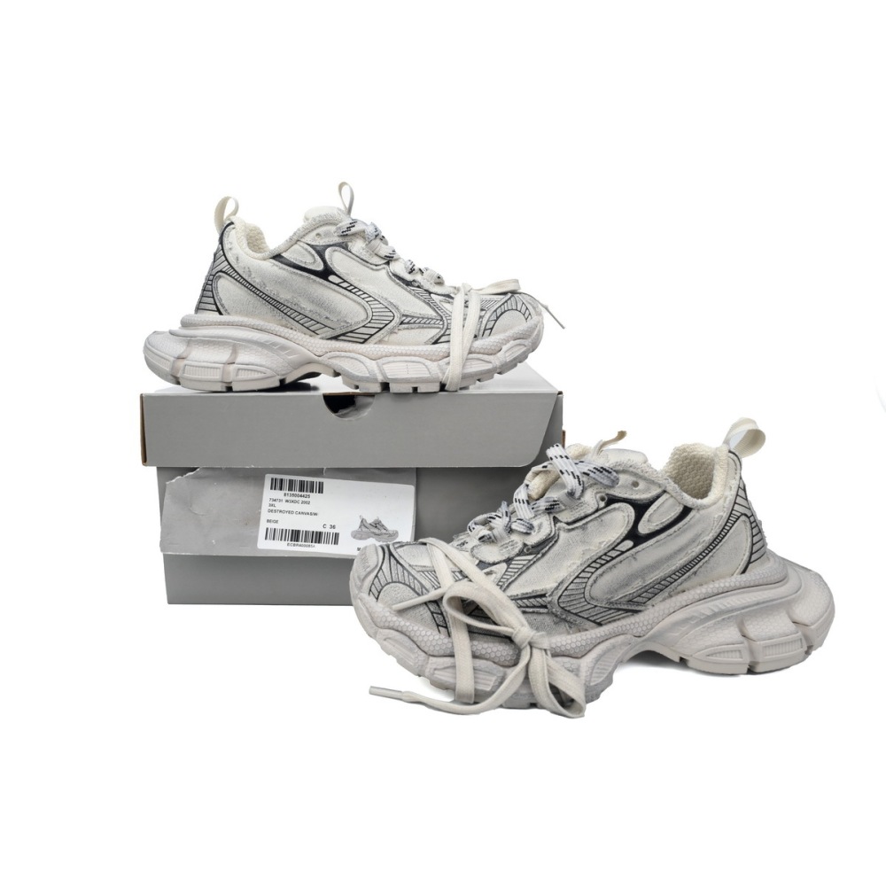 PKGoden Balenciaga 10th Luminous Blue Canvas White 734731 W3XDC 2002