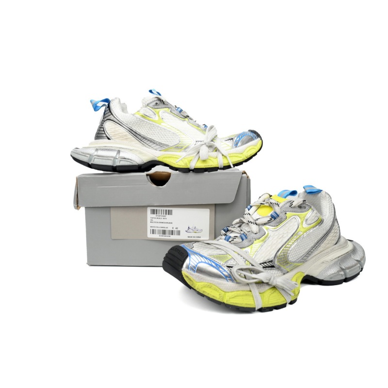 PKGoden Balenciaga 10th Luminous Blue White Fluorescent Yellow 734731 W3XLG 9074